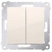 Wyłączniki światła i elektryczne - Kontakt Kontakt_Simon Łącznik świecznikowy (moduł) 16AX. 250V. zaciski śrubowe krem DW5A.01/41 - miniaturka - grafika 1