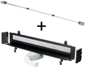 Odpływy liniowe - Viega Viega Advantix Vario Zestaw odpływ ścienny niski z rusztem stal połysk 736736+736576 odbiór osobisty Kraków Warszawa 736736+736576 - miniaturka - grafika 1