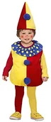 Stroje karnawałowe - Widmann Czerwony-żółty Clowns-kostium dla dzieci 80/98 (1  3 lat) 1900C - miniaturka - grafika 1