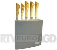 Noże kuchenne - Kassel 93307 Zestaw 5 noży w lakierowanym bloku drewnianym - miniaturka - grafika 1