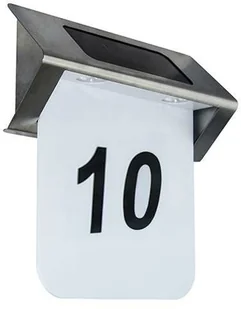 Ideus Solarna LAMPA ścienna NUMERO 03616 zewnętrzna OPRAWA z podświetlanym numerem domu KINKIET na baterie IP44 chrom 03616 - Lampy ogrodowe Ideus Solarna LAMPA ścienna NUMERO 03616 zewnętrzna OPRAWA z podświetlanym numerem domu KINKIET na baterie IP44 chrom 03616 - Lampy ogrodowe - miniaturka - grafika 1
