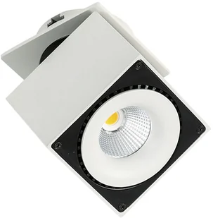 Italux Spot LAMPA sufitowa SEVILLA SQUARE RECESSED SL7562/28W 4000K WH+BL metalowa OPRAWA LED 28W kostka biały czarny - Lampy sufitowe - miniaturka - grafika 3