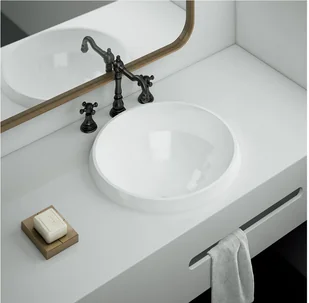 Marmorin Lena V 46,5x46,5 PU539050465 - Umywalki - miniaturka - grafika 2