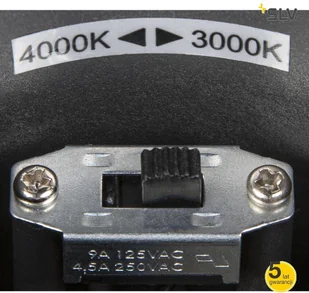 Spotline SLV OVALISK WL Sensor zewnętrzna oprawa ścienna LED kolor antracytowy przełącznik CCT 3000/4000 K 1004679 - Lampy ogrodowe - miniaturka - grafika 9