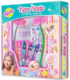 Stnux Tatoo Studio - zestaw do stylizacji z warkoczykami - Zabawki kreatywne - miniaturka - grafika 2