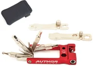 Narzędzia rowerowe - AUTHOR Zestaw narzędzi (scyzoryk) Expert 19w1 czerwono-srebrne - miniaturka - grafika 1