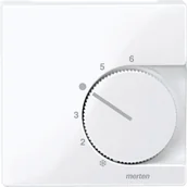 Wyłączniki światła i elektryczne - Merten 534725 zentralpl. f. RTR wtyczkowe-wkładki m. pozwala selk., aktivweiss błyszczący, system M - miniaturka - grafika 1