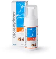 Suplementy i witaminy dla psów - Geulincx CLOREXYDERM SOLUZIONE 4% FOAM 100ML - miniaturka - grafika 1