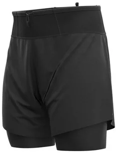 Compressport spodenki biegowe TRAIL 2-IN-1 SHORT czarne - Spodnie sportowe męskie - miniaturka - grafika 7