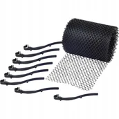 Rynny i akcesoria - Siatka Ochronna Na Rynnę 16cm x 6m + 15 Klipsów - miniaturka - grafika 1