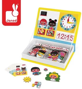 Janod Magnetyczna układanka Uczę się zegarka - Układanki dla dzieci - miniaturka - grafika 6