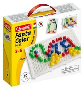 Quercetti 2123 FANTACOLOR MINI MOZAIKA 60 PINGWIN - Zabawki kreatywne - miniaturka - grafika 3