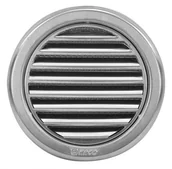 Kratki wentylacyjne - HACO Kratka wentylacyjna okrągła z siatką NVM 100 stal nierdzewna 0704 - miniaturka - grafika 1