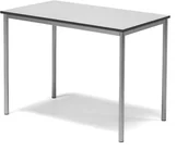 Meble do szkół i przedszkoli - AJ Produkty Stół BORS, 1200x700x900 mm, laminat szary, szary aluminium - miniaturka - grafika 1