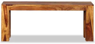 vidaXL Ława, lite drewno sheesham, 110 x 35 45 cm vidaXL - Ławki do przedpokoju - miniaturka - grafika 16