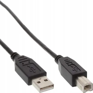 InLine Kabel USB Typ A męski B męski czarny 5m 34555X - Kable USB - miniaturka - grafika 3