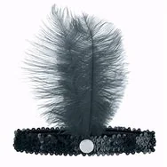 GoDan Opaska, "Retro - Kabaret", czarna, rozmiar uniwersalny - Dodatki do strojów karnawałowych - miniaturka - grafika 2