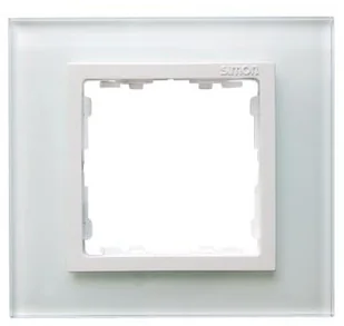 Simon Ramka Simon 82 1x kryształ-biały/pośrednia biała 82617-30 - Klawisze i ramki - miniaturka - grafika 2