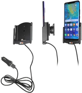 Brodit AB Uchwyt do Huawei Mate 20 Pro z wbudowanym kablem USB oraz ładowarką samochodową 721096 - Uchwyty samochodowe do telefonów - miniaturka - grafika 2