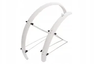 Błotniki rowerowe - Orion Błotniki 26 winylowe 53mm białe + wsporniki - miniaturka - grafika 1