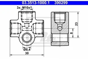 ATE 03351310001 dystrybucji przewodu 03.3513-1000.1 - Akcesoria do elektronarzędzi - miniaturka - grafika 2
