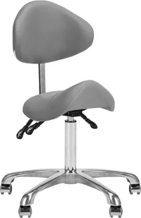 ACTIVESHOP Taboret Kosmetyczny 1004 Giovanni Szary 10003_141631 - Krzesła i taborety kosmetyczne - miniaturka - grafika 12