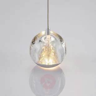 Lampenwelt com Lampa wisząca LED Hayley 5-pkt. okrągła chrom - Lampy sufitowe - miniaturka - grafika 3