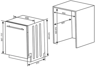Zmywarka Kluge KVD6011P - Zmywarki do zabudowy - miniaturka - grafika 2