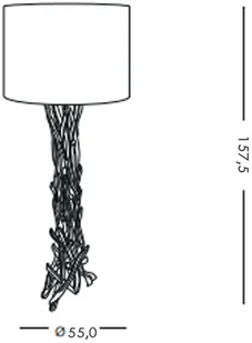 Ideal Lux Lampa Stojąca Driftwood Pt1 148939 Średnica 55,0 Wys. 157,5 - Lampy stojące - miniaturka - grafika 2