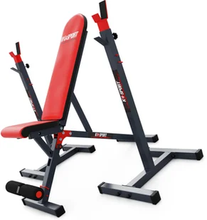 K-SPORT Ławka + Stojaki Do Wyciskania | Składana, regulowana - Ławki treningowe - miniaturka - grafika 4