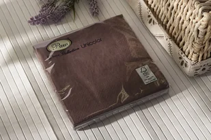 Serwetki "Classic" czekoladowe PAW 33 cm 20 szt PWSDL111007 - Dekoracje i nakrycia stołu na imprezę - miniaturka - grafika 3
