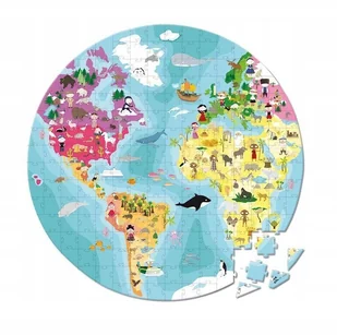 Janod Puzzle dwustronne Błękitna planeta 208el. 7+ - Puzzle - miniaturka - grafika 3