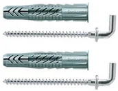 Kołki - Fischer Kołki rozporowe UX uniwersalne z hakami z kołnierzem 10 x 60 mm 2 szt. - miniaturka - grafika 1