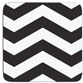 Pozostałe akcesoria barmańskie - Premier Housewares Premier housewares podstawka z wzorem w jodełkę, czarny/biały, 4 sztuki 1203623 - miniaturka - grafika 1