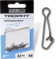 Inne akcesoria dla wędkarzy - Zebco Wysokiej jakości trophy Agrafen akcesoria wędkarskie krętliki wędkarstwo małe części akcesoria wędkarskie różne, rozmiar: 10 L: 12 mm 28 kg / 10 sztuk - miniaturka - grafika 1