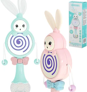 Grzechotka Gryzak Zabawka Interaktywna Królik - Szumiące zabawki - miniaturka - grafika 6