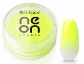 Ozdoby do paznokci - Silcare Efekt Dymu Neon Powder Lime 3g - miniaturka - grafika 1
