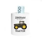Skarbonki - Zbieram na nowy traktor - skarbonka z nadrukiem - miniaturka - grafika 1