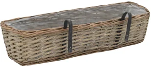 vidaXL Zestaw 2 koszy do przechowywania, wiklina z wyściółką z PE vidaXL - Pudła i pojemniki do przechowywania - miniaturka - grafika 5