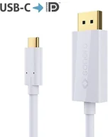 Kable komputerowe i do monitorów - Sonero sonero ucc010  010-C na USB, przewód HDMI 2.0 4 K @ 60Hz o pojemności 18 Gbps, USB 3.1, alt Mode, tuńczyka derbo ltandere USB-C Computer, 1,0 m Czarny, biały UCC021-020 - miniaturka - grafika 1