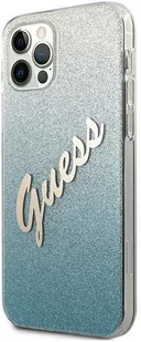 Guess Glitter Gradient Script Etui na iPhone 12 / iPhone 12 Pro niebieski GUHCP12MPCUGLSBL - Etui i futerały do telefonów - miniaturka - grafika 12