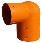 Odwodnienia, kanały i akcesoria - AGRO-DREN Kolano drenarskie KD 100 x 80 / 90 AGRO-DREN - miniaturka - grafika 1