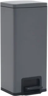 FENIKS vidaXL z pedałem bezdotykowy 30 L szary stal 149572 - Kosze na śmieci - miniaturka - grafika 2