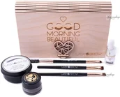 Pędzle do makijażu - LashBrow LashBrow - Zestaw prezentowy kosmetyków do stylizacji brwi w drewnianej szkatułce LASPDBDSZ - miniaturka - grafika 1