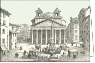 Rossi Karnet z kopertą ITW 001 Roma Piazza della Rotonda - Kartki okolicznościowe i zaproszenia - miniaturka - grafika 2