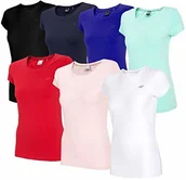 Koszulki sportowe damskie - 4F NOSH4-TSD001-27M Koszulka Damski, Szary NOSH4-TSD001-27M - miniaturka - grafika 1