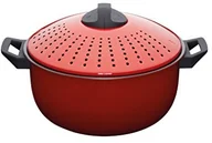 Garnki - Kitchen Craft Kitchencraft World of aromatów garnków z sitkiem do makaronu, 4 L (7 pints)  czerwony WFPASTAPOT - miniaturka - grafika 1