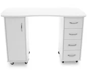 Biurka - ACTIVESHOP BIURKO 2027 BP BIAŁE DWIE SZAFKI AS_115630 - miniaturka - grafika 1