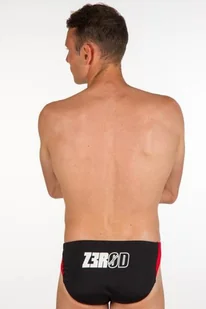 Zerod Kąpielówki BRIEFS Black Grey Red - Kąpielówki męskie - miniaturka - grafika 6