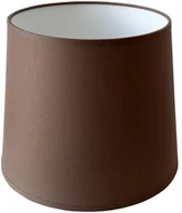 Oprawy, klosze i abażury - TK Lighting Abażur 9989 owalny 16-14x 16 cm tkanina ciemny brąz E27 - miniaturka - grafika 1